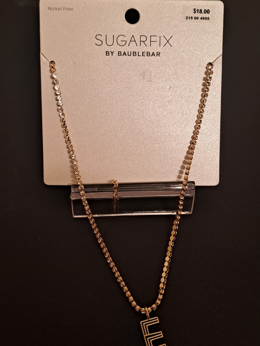 SUGARFIX by BaubleBar Gold-Tone Layered Necklace with Geometric Pendant
